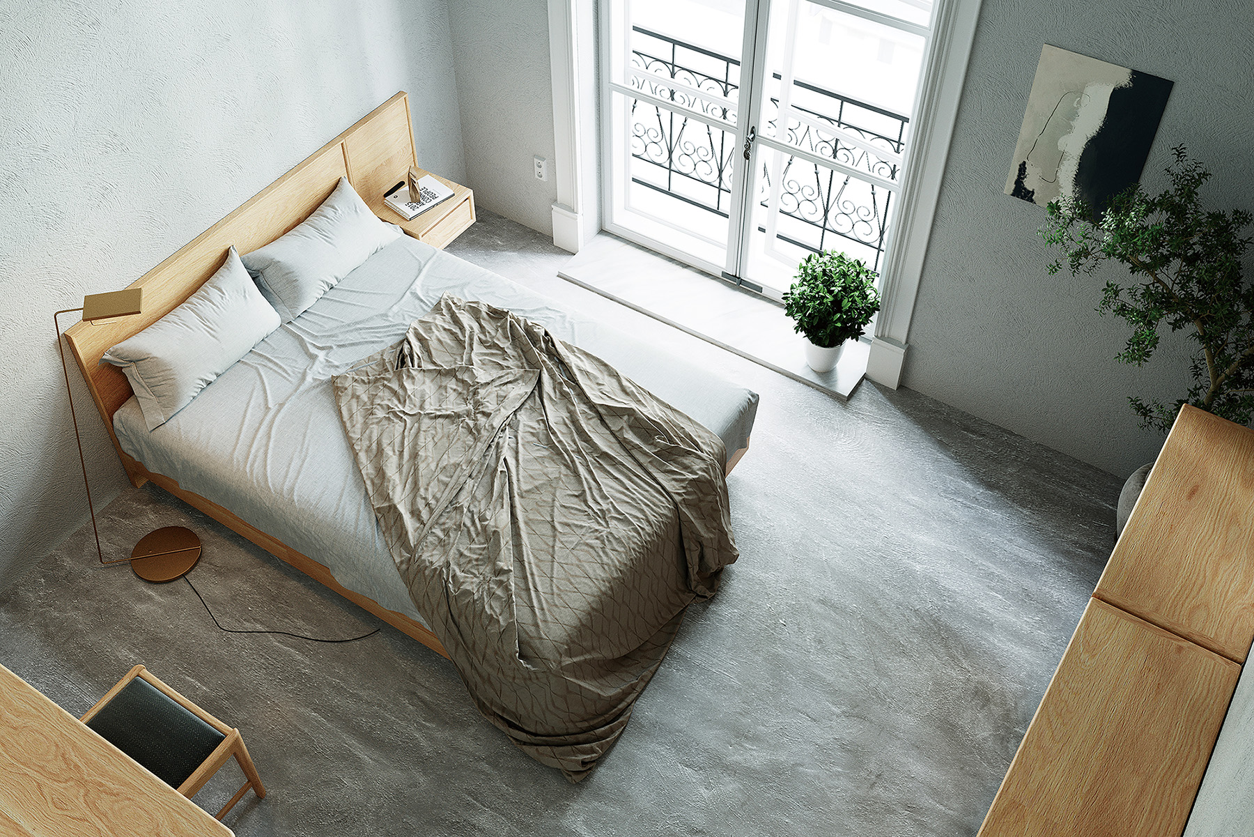 8畳の寝室 part.01